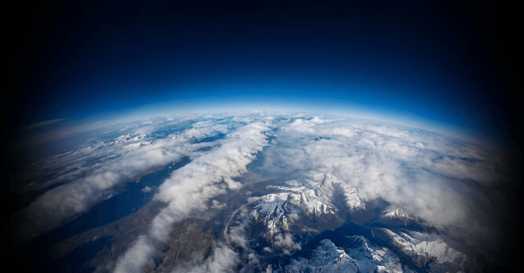 Earth atmosphere from space